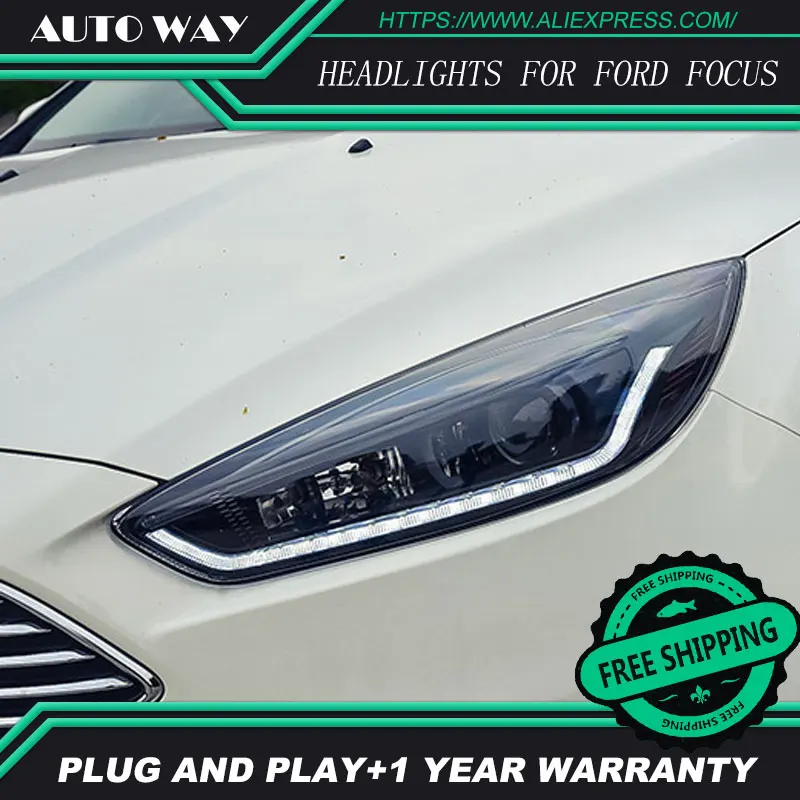 Автомобильный Стайлинг чехол для Ford Focus головной светильник светодиодные фары