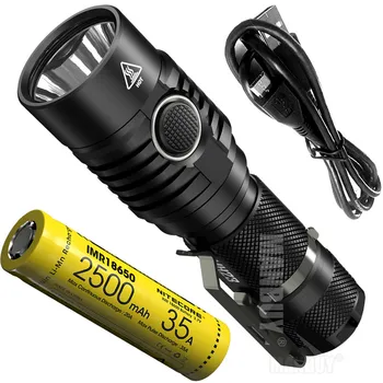 Online FREE SHIPPING NITECORE 1800 Lumens MH23 IMR18650 Rechargeable Battery 2500mAh CREE XHP35 HD LED Torch Waterproof Mini Flashlight