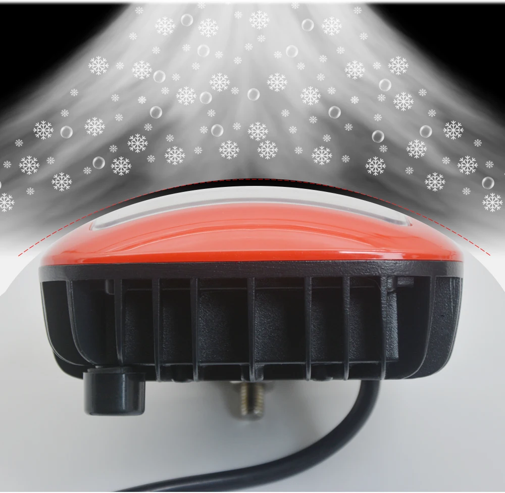 6D Lens 5 Inch Round Square Led Work Light For Car 4WD ATV SUV UTV Trucks 4x4 12V Offroad Motorcycle Auto Working Driving Lights