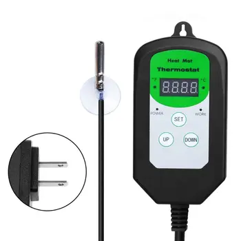 

US Plug Digital Thermostat Day Night Temperature Control Sensor Regulator Indoor
