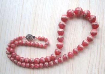 

Free Shipping Natural Rhodochrosite Round Beads Necklace Women Jewelry Accessories Weddings Parties Birthday Gift