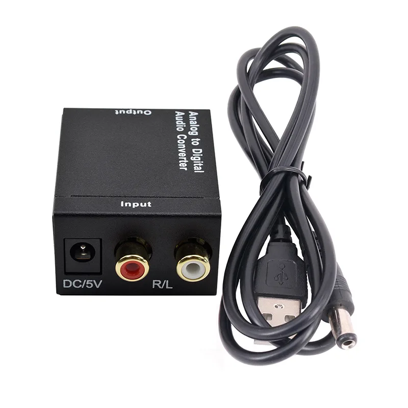 Isaac honning Souvenir Analog Digital Audio Converter Left Right Channel Analog Signal Coaxial  Optical Fiber Digital Signal Converter USB Power Supply _ - AliExpress  Mobile