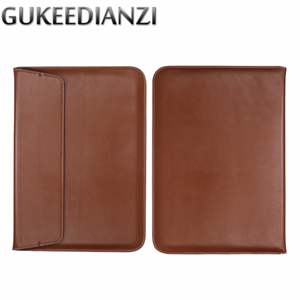 GUKEEDIANZI 1" PU кожаный чехол-конверт для ноутбука сумка чехол для Macbook Pro retina 15,4 дюймов с сенсорной панелью A1398 A1286 A1707