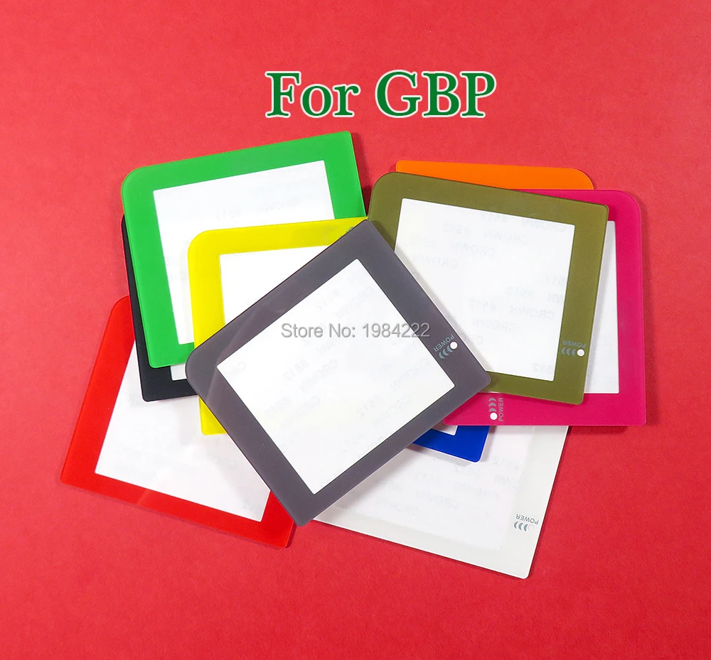 Сменный пластиковый защитный экран объектив с логотипом для Gameboy Pocket GBP Красочный