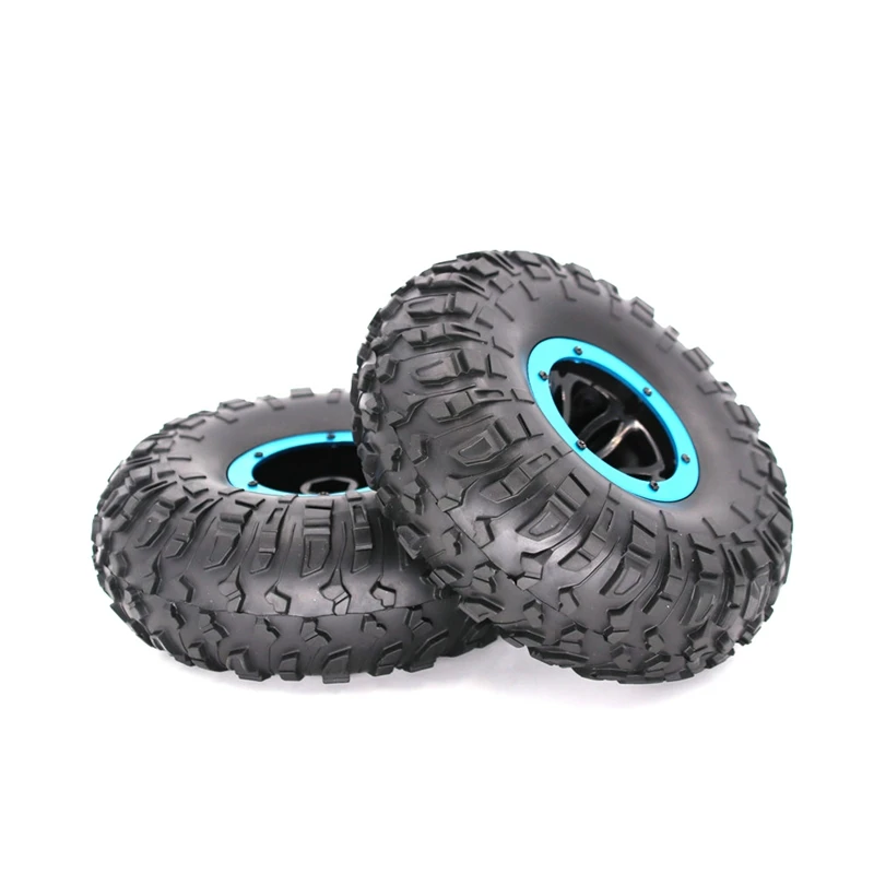 

Hot 4PCS RC Car Inflatable Tires 2.2 Inch Wheel Hub Rims for 1:10 RC Rock Crawler Axial SCX10 AX10 D90 TRX-4 RC4WD
