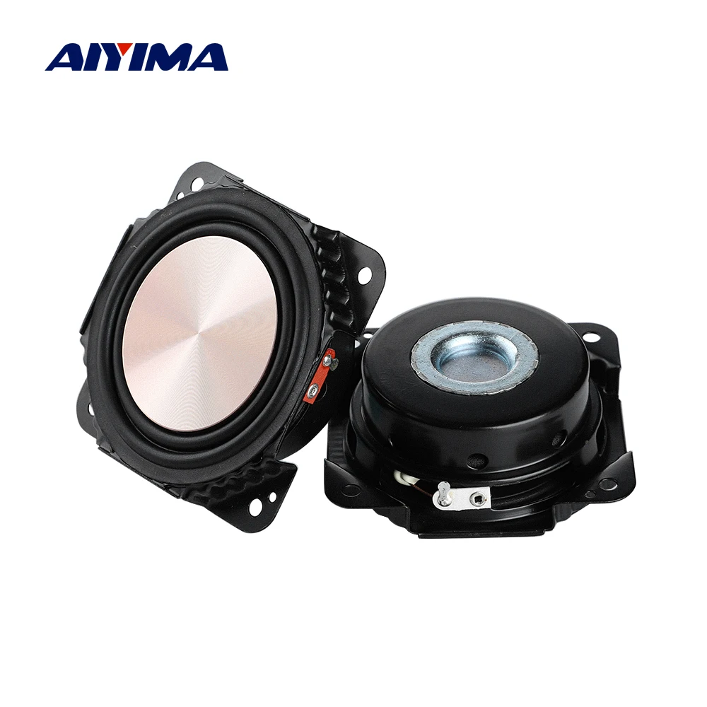 AIYIMA 2Pcs 2.75 Inch Woofer Speakers 8 Ohm 20W Bass Speaker Brushed Metal Diaphragm Audio Loudspeaker For Harman Kardon | Электроника