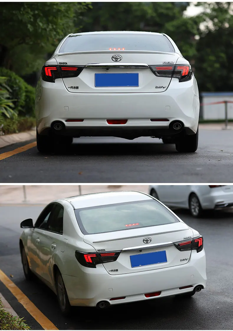 Задний фонарь для автомобиля Toyota Mark X- рейз задние фонари светодиодные противотуманные фары DRL дневные ходовые огни тюнинг автомобильные аксессуары