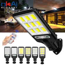 Lampe solaire d'extérieur avec 3 modes d'éclairage, détecteur de mouvement, imperméable, éclairage de sécurité, idéal pour un jardin, un Patio, un sentier ou une cour