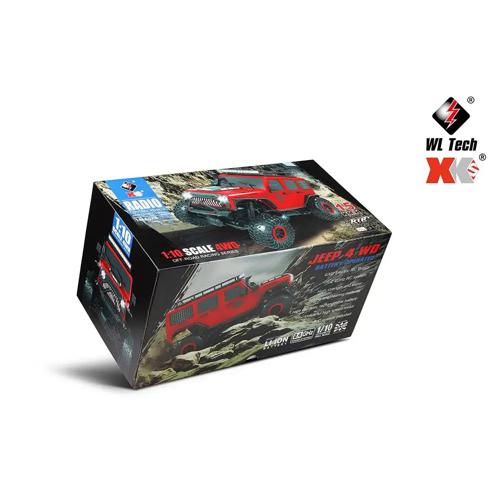 Wltoys 104311 1/10 2,4G 4WD Rc автомобиль Рок Гусеничный восхождение автомобиля w/светодиодный светильник RTR модель