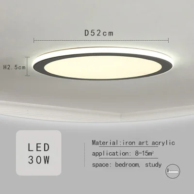 LED ultra-thin ceiling light modern simple room lighting creative personality side lights led lighting porch ceiling light fall ceiling light Ceiling Lights