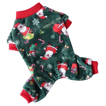 

1pc Christmas Pet Clothes Four-legged Fleece Clothes Christmas Dog Clothes