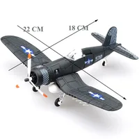 22cm 4D Diy Toys Fighter Assemble Blocks Building Model Airplane Military Model Arms WW2 Germany BF109 UK Hurricane Fighter 2