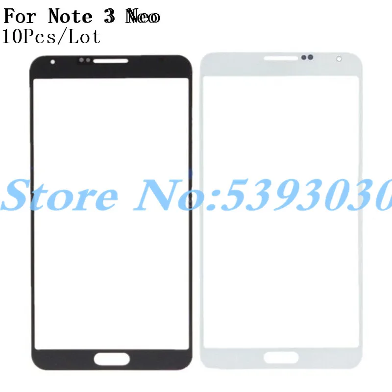 10 шт./лот сенсорный экран для samsung Galaxy Note3 Note 3 Neo N750 N7505 Переднее стекло сенсорный экран внешняя панель Запасная часть