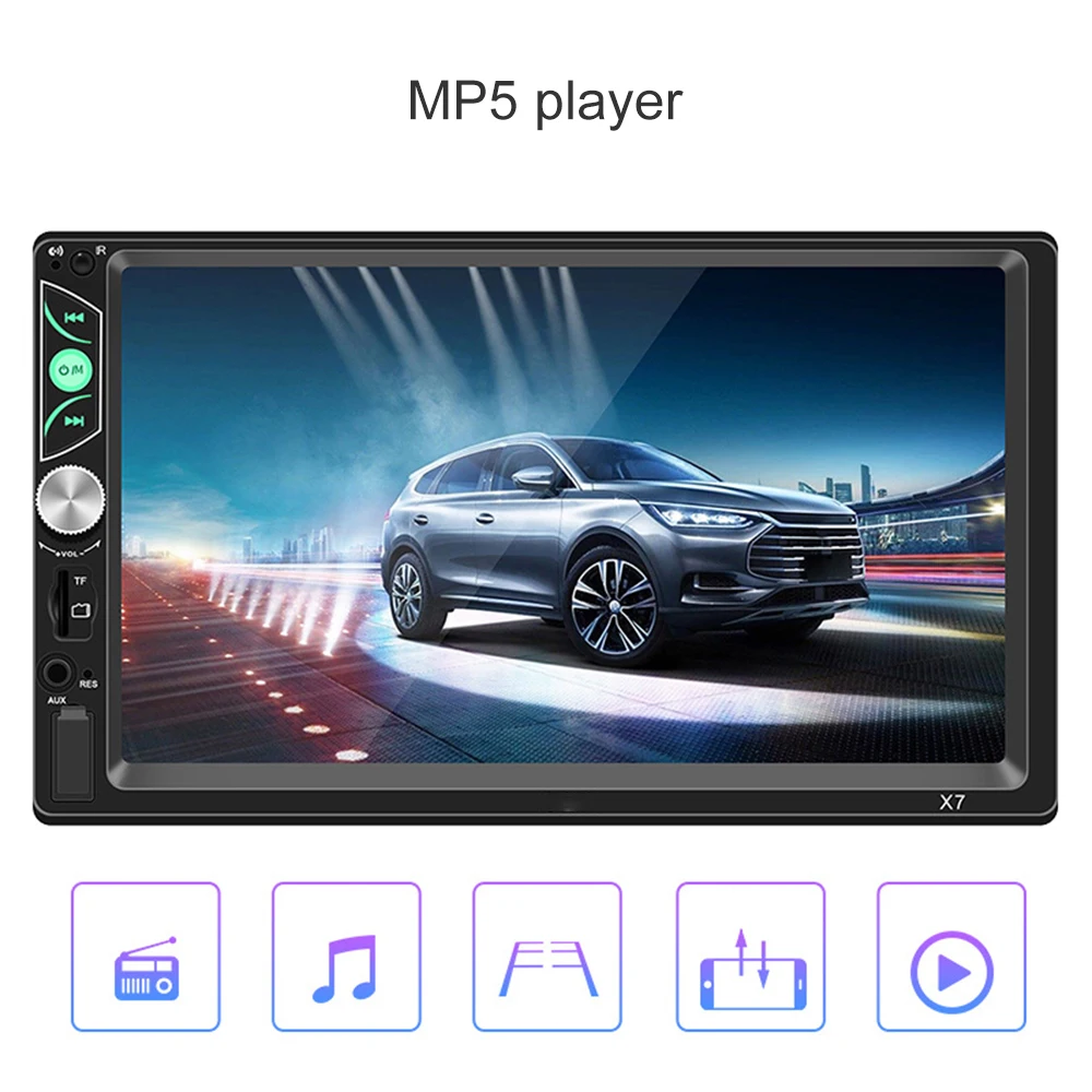 Автомагнитола 2 Din мультимедийный MP5 плеер на Android с 7 &quotсенсорным экраном и