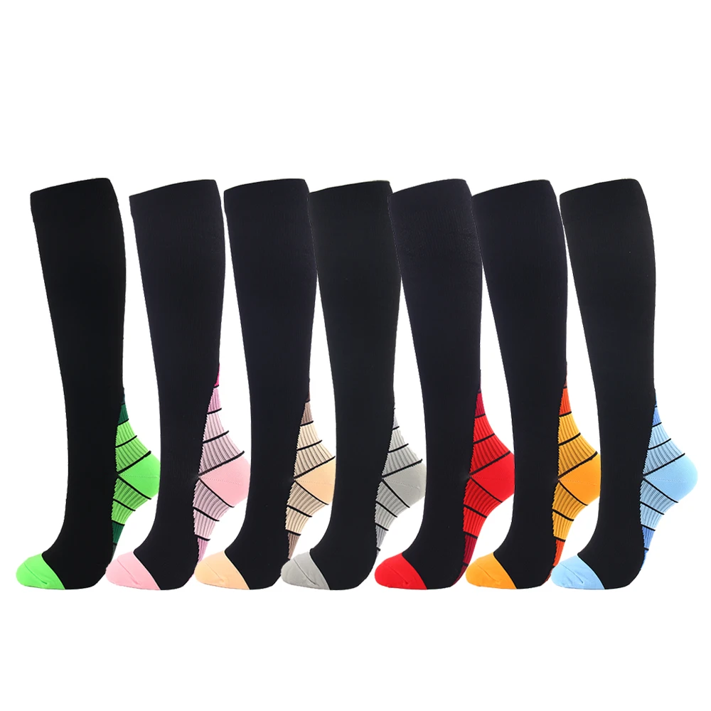 New Compression Stockings For Men Women Nylon Compress Socks Cycling Sock Prevent Varicose Veins Spors Socks Soccer Football