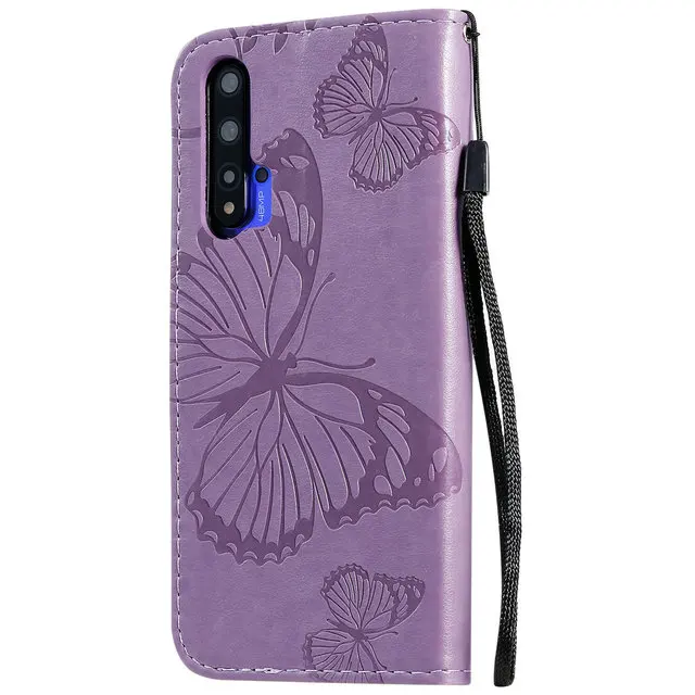 Honor20 флип-чехол Honor 20 S чехол 3D бабочка кожаный бумажник Слот для Funda huawei Honor 20 чехол Hono 20s 20 S 20 Pro откидная крышка