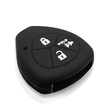 10x3 Chiave telecomando per Toyota YARIS AURIS Sienna 2005 2006 2007 2008 2009 2010 copertura telecomando - KEYYOU custodia portachiavi in Silicone 10x3 pulsanti per Toyota YARIS AURIS Sienna 2005 2006 2007