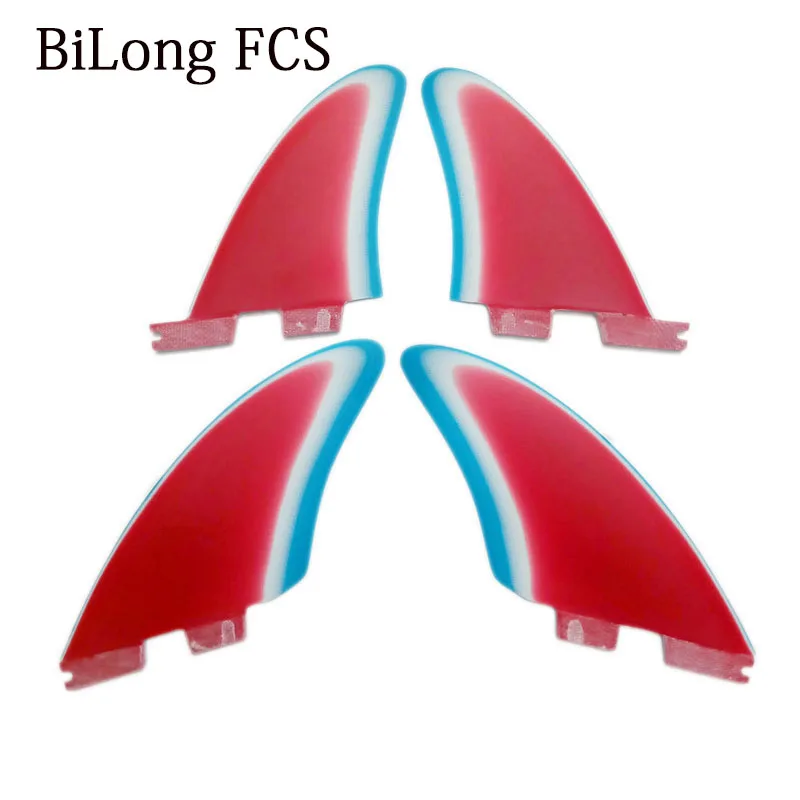 Вертикальный Киль Quad Киль плавники 4 шт. Набор для FCS II размер коробки XL+ XS GFK стекловолокно L+ M Размер FCS II плавники для серфинга