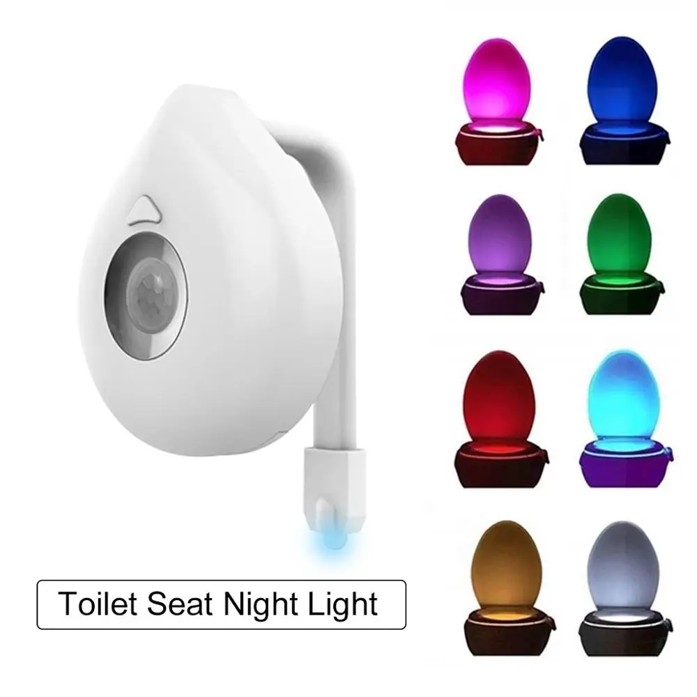 ZK30 Smart PIR Motion Sensor Toilet Seat Night Light 8/16 Colors Waterproof  Backlight For Toilet Bowl LED Lamp WC Toilet Light - AliExpress