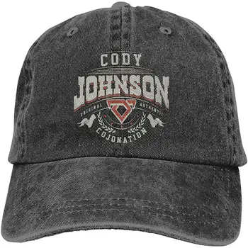 

Cody Johnson Denim Hat Retro Fashion Can Adjust Denim Cap Baseball Cap Unisex Black