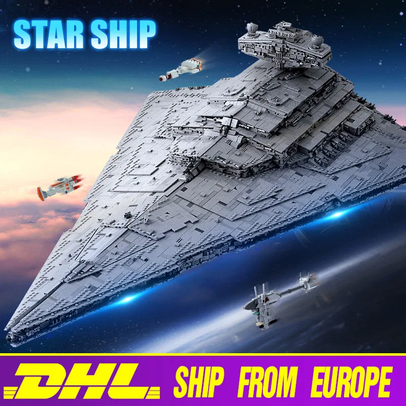 05027 звезда игрушки Wars кирпичи имперский Разрушитель MOC 23556 модель комплект
