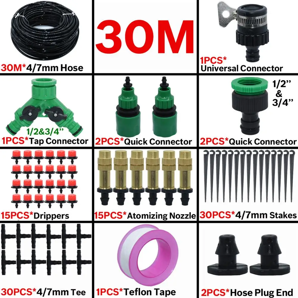 KESLA 5 м 30 садовая система капельного орошения наборы для полива w/ 1/4 ''шланг