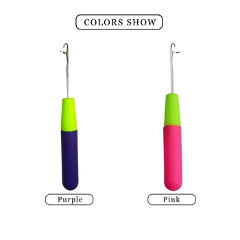 

Crochet Hook Needles For Jumbo Braiding Hair And Crochet Braids Dread Lock Maintaining Tools Plastic Knitting 3 pcs/lot