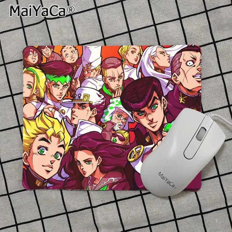 No Lock Edge18x22cm Maiya Одежда высшего качества JoJo невероятное приключение высокое Скорость Мышь pad Лидер продаж подставка под руку Мышь - Цвет: No Lock Edge18x22cm
