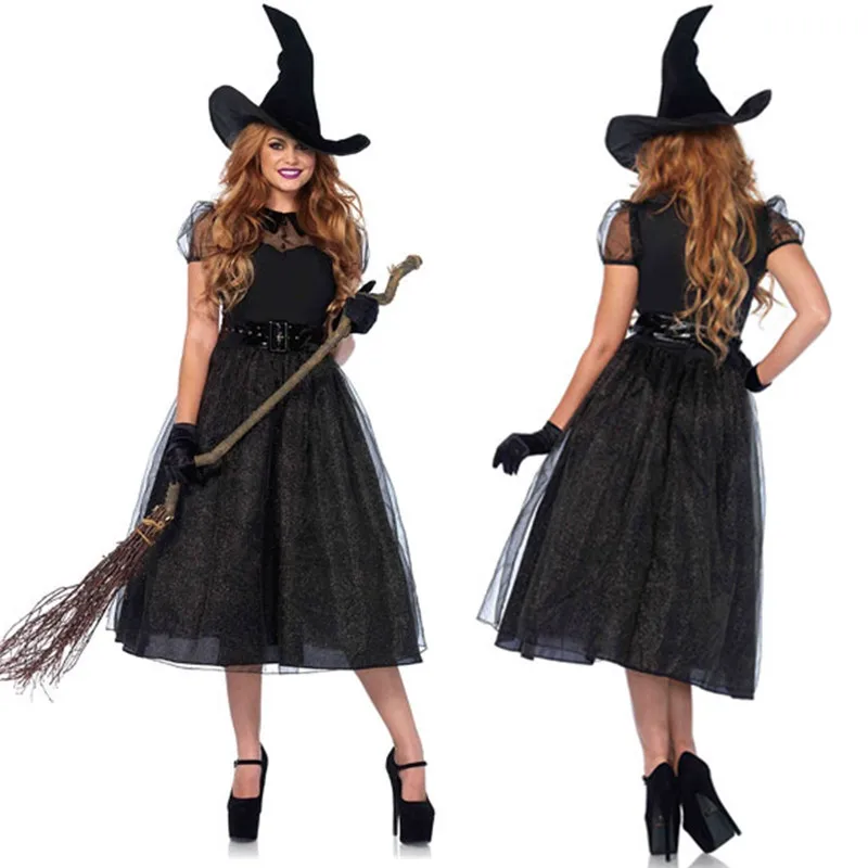 

Halloween Dark Queen Fantasia Fancy Dress Nightclub Carnival Party Evil Witch Ghost Cosplay Costume