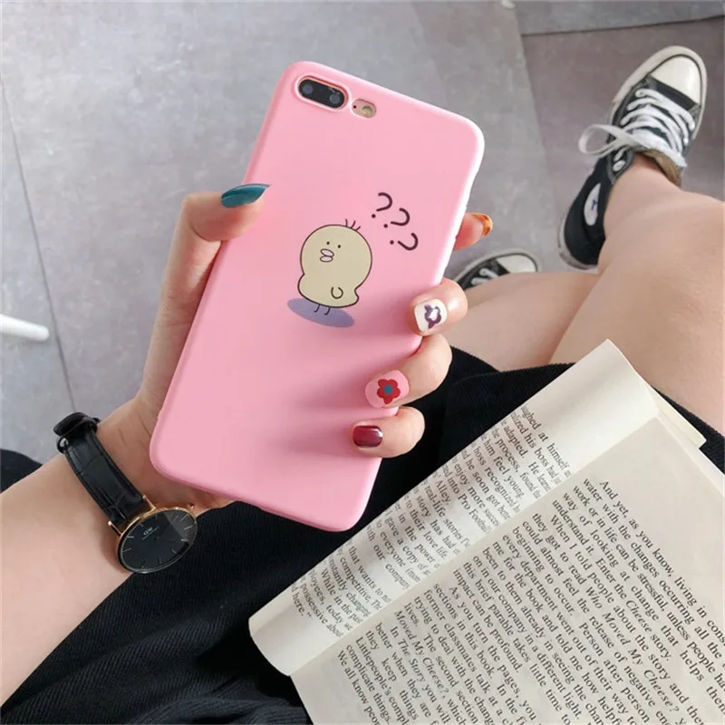 

Suitable for iPhone 6,6 Plus,6s,6s Plus,7,7 Plus,8,8 Plus,X,XR,XS MAX,XS cute chick TPU case