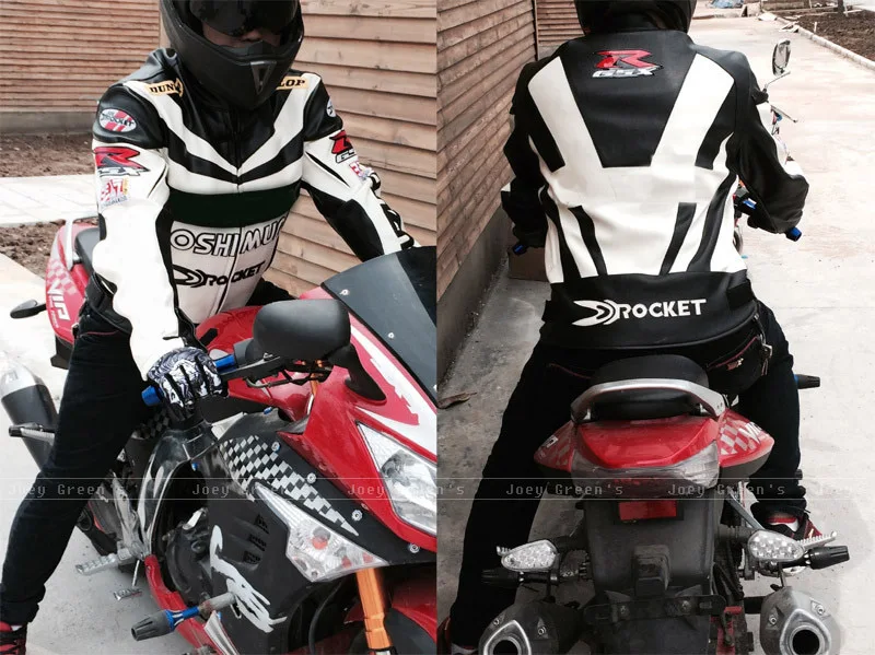 Riders racing jacket for motorcycle racing off-road motorcycle riding with 5 pieces protections PU and POLYESTER material