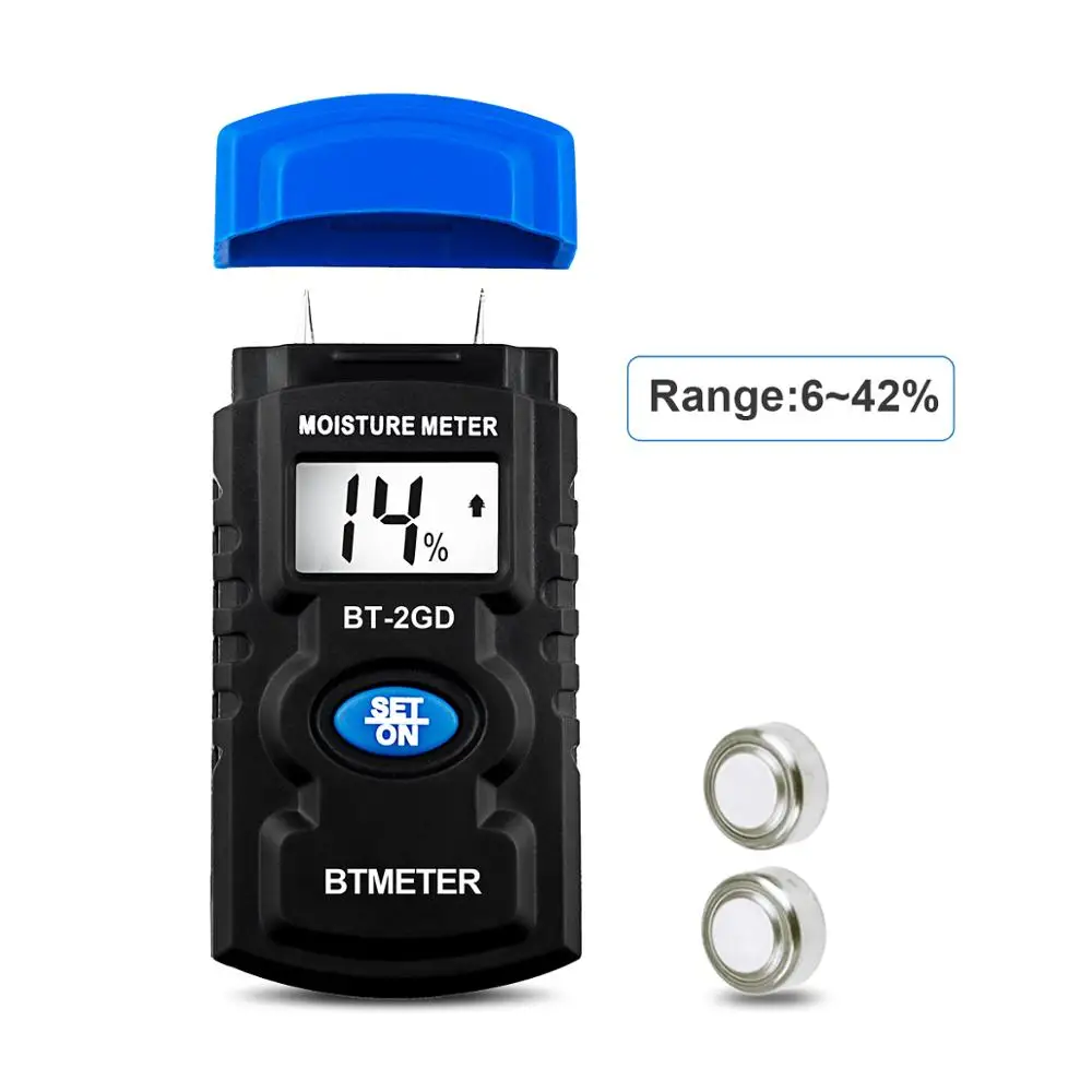 

Digital Moisture Meter,Pin Type Water Leak Detector,Moisture Content Level Tester With LCD Back Light Humidity Moist Tester