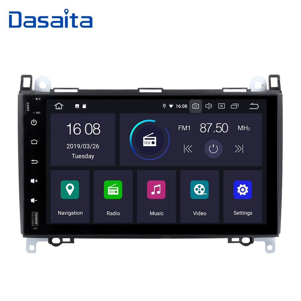 Dasaita Android 9 0 Автомобильный gps навигатор для Benz A B Class Sprinter Vito 2006 2007 2008 2009 2010 2011 2012
