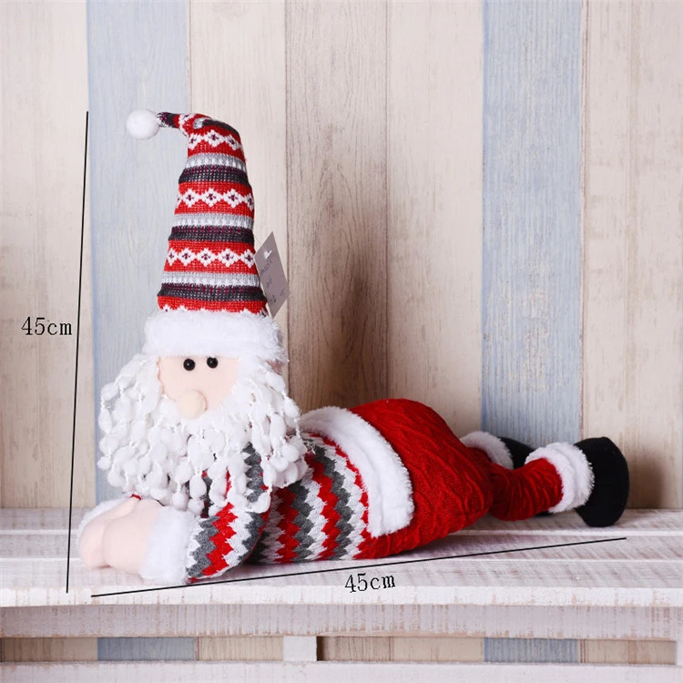 Natal Выдвижная стоящая 43-76 см Рождественская Кукла Рождественское украшение большая кукла Санта-Клаус снеговик лося Детская Новогодняя Подарочная игрушка - Цвет: santa claus 248