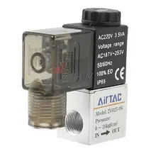 AC 220V 3.5VA 1/" трубная резьба 2 положения 2-позиционный пневматический Электрический электромагнитный клапан