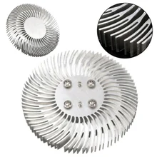 1 шт. круглый спиральный алюминиевый радиатор кулер светодиодный радиатор для 10 Вт высокой мощности Светодиодный светильник сменный радиатор