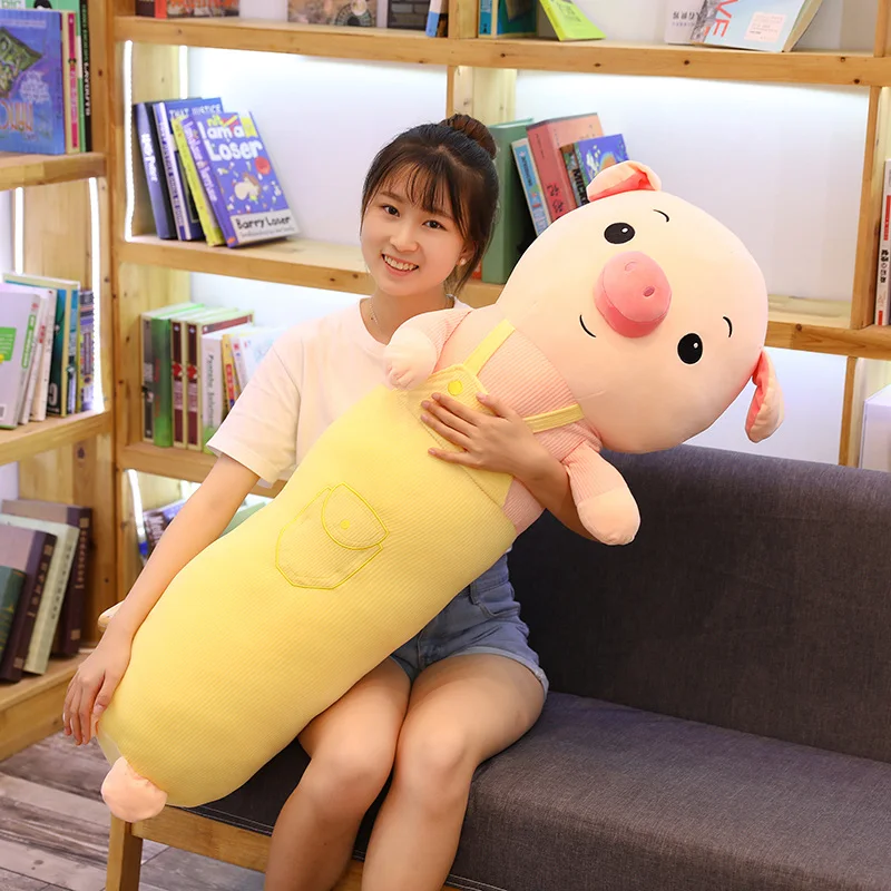 pig Мультяшная плюшевая подушка для животных длинная спальная Подушка плюшевая игрушка слон Кролик Игрушка Свинья Беременная Женская Подушка Детские подушки диванная подушка - Цвет: pig