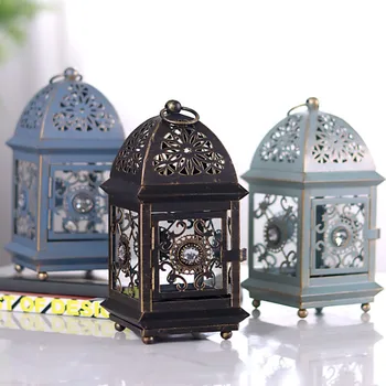 

Nordic Romantic Dinner Iron Candle Holders Metal Art Lantern Decoration Candelabra Design Chandelier Bougeoir Home Decor Ec50ll