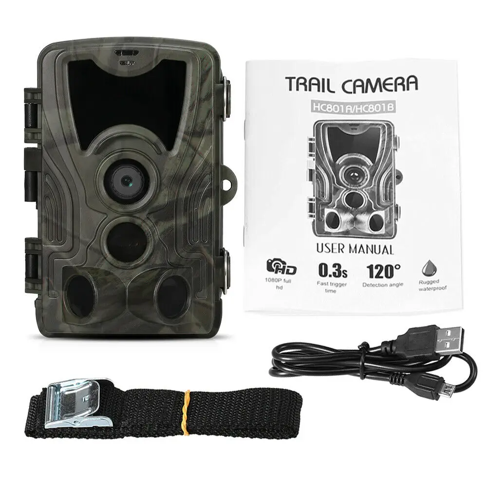 20MP 1080P Hunting Trail Camera Night Vision IP65 Waterproof Cameras Photo Trap HC801A Wildlife Surveillance 4