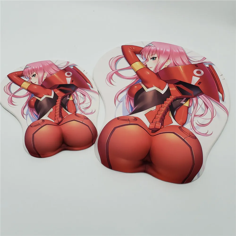 Коврик для мыши Darling in the Franxx Zero Two 3D с мягкой подставкой для запястья