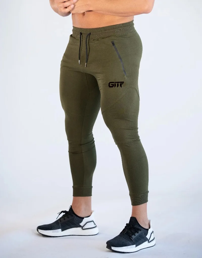 

Muscle Brother MEN'S Sports Pants Spring And Autumn New Style Running Exercise Sweat Absorbing Slim Fit Capri Trousers a Generat