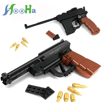 

New Pistol Model Boy Toy Gun Early Learning Assembling Small Particles Toy Children Gift Have Two Styles Are Available