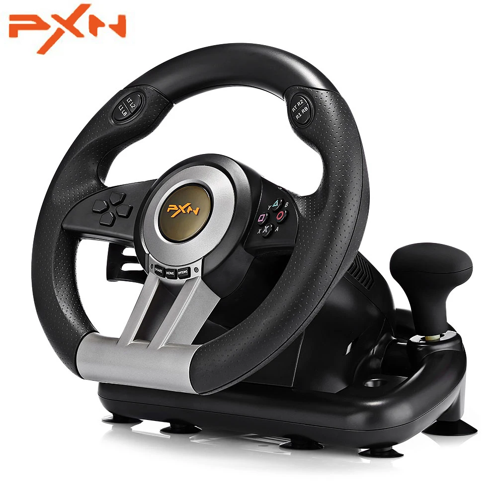 PXN V3II гоночный игровой коврик 180 градусов руль с складная педаль для ПК PS3 PS4 Xbox One