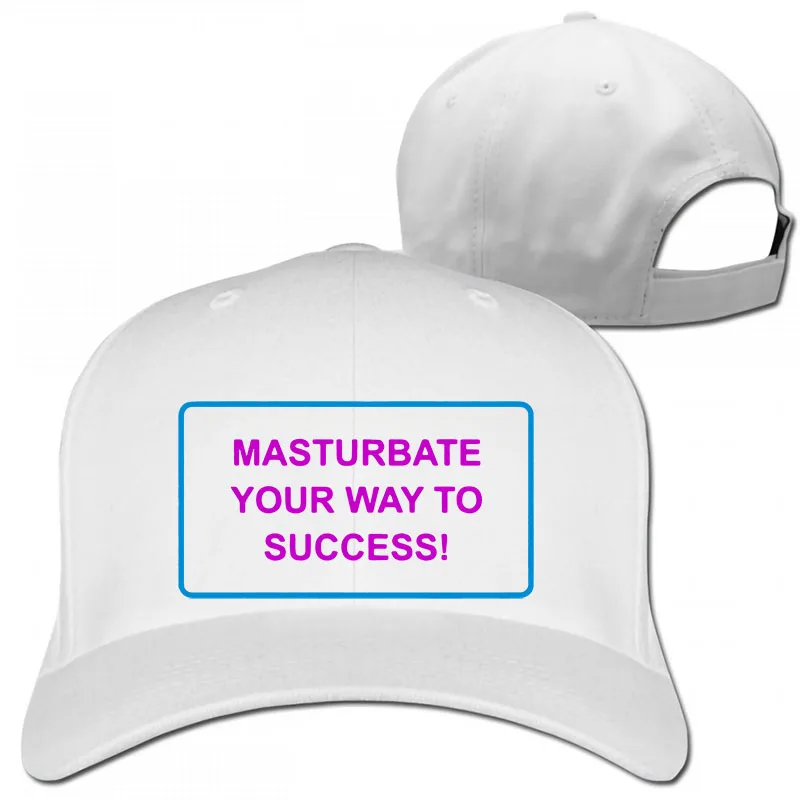 Masturate Your Way To Success бейсболка для мужчин и женщин Кепка для водителя грузовика модная Регулируемая Кепка - Цвет: 1-White