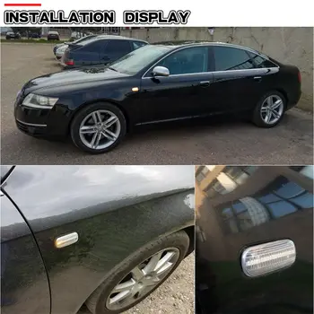 

Side Turn Signal Light Marker For A4 S4 B6 B7 A6 Waterproof IP67 Dynamic