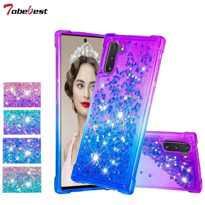 Чехол с блестящими бриллиантами и жидкими блестками для Samsung Glaxy Note 10 Plus Pro Note10 |