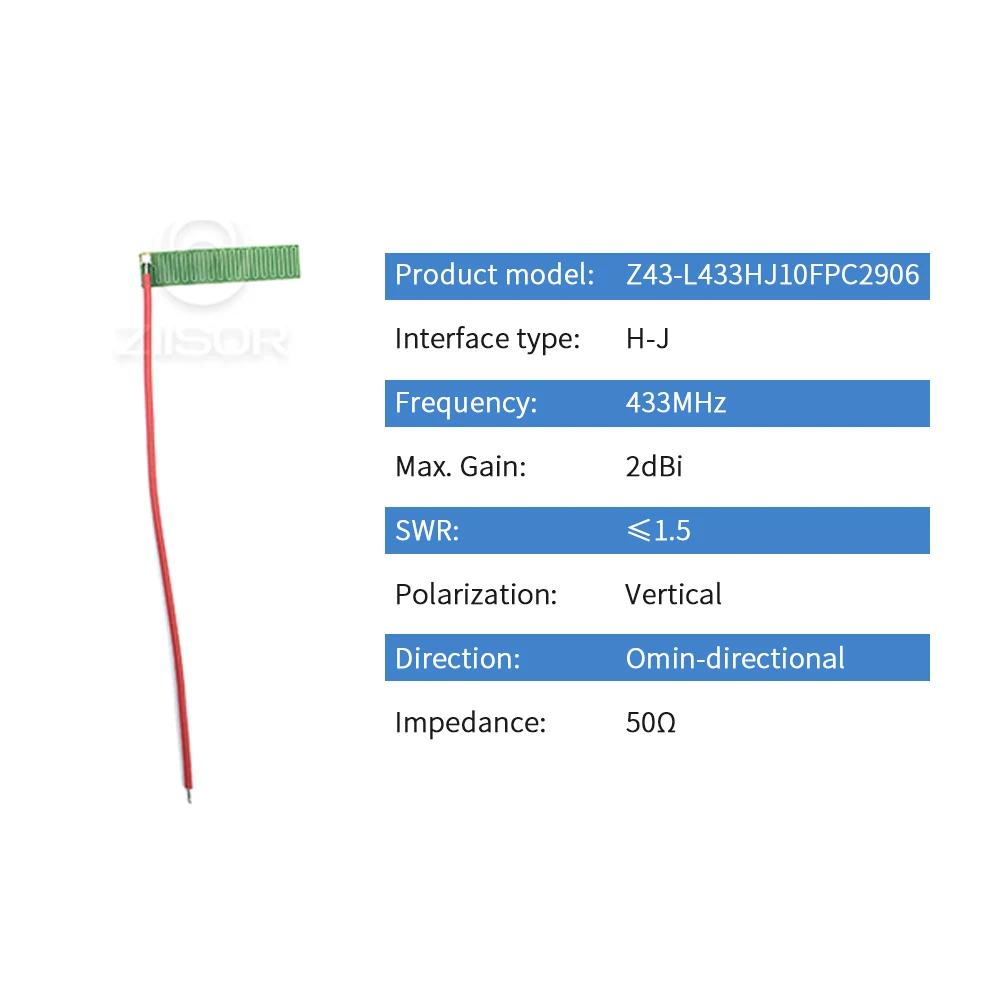 433MHz Internal Antenna FPC Omni Antenna 433M LoRa Wireless Module DTU Antena Built in Aerial TX433 2