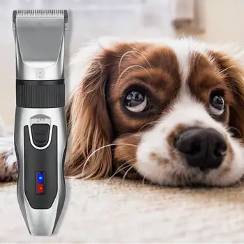 

Rechargeable Professional Hair Clipper (Pet/Cat/Dog/Rabbit) Hair Trimmer Dog Hair Clipper Grooming Shaver Set Pets Haircut Tool