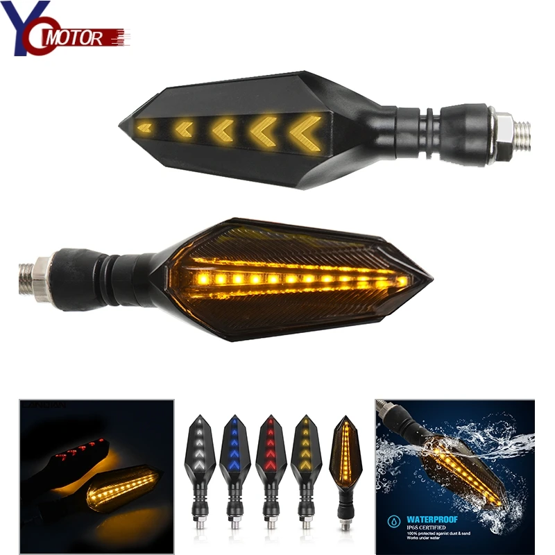 FOR KAWASAKI Z125/Z125 PRO NINJA 400R Z 250 300 650 800 900 1000 Motorcycle Turn Signal Light Flashing 12 LED lights VERSYS 650