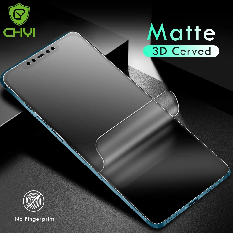 Гидрогелевая матовая пленка CHYI для iphone 13 12 11 XS pro MAX защита экрана 3D Защитная XR 6 7 8